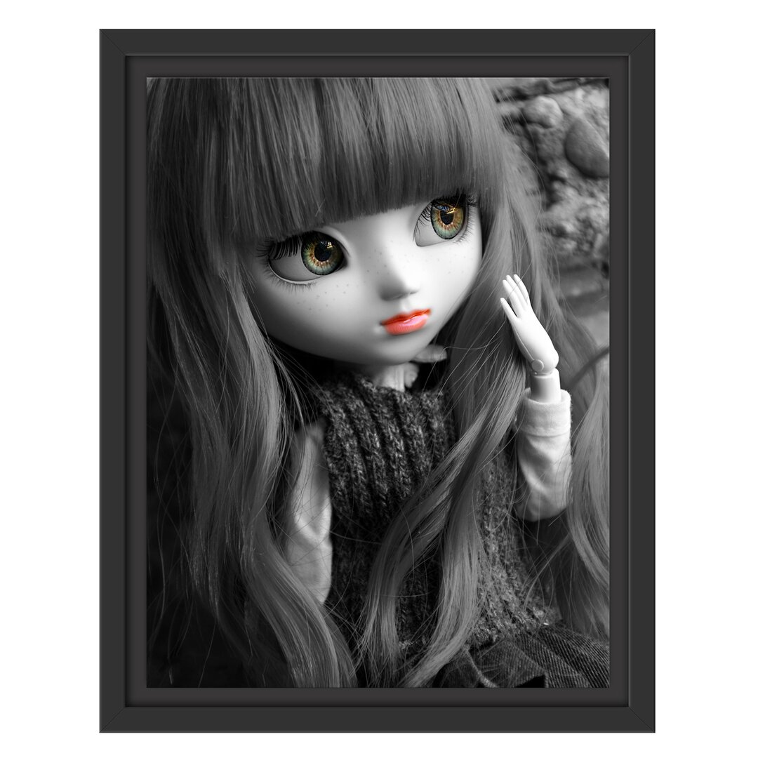 Gerahmtes Wandbild Pullip mit Augen