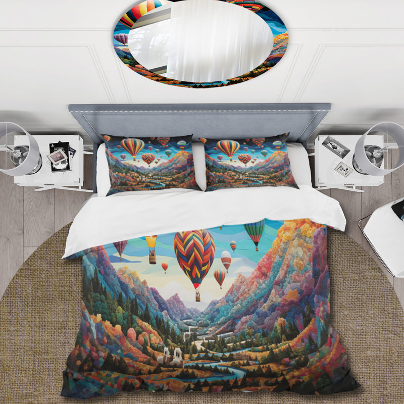 Ensemble de housse de couette en turquoise / bleu sarcelle, Housse de couette simple + 1 taie décorative stan
