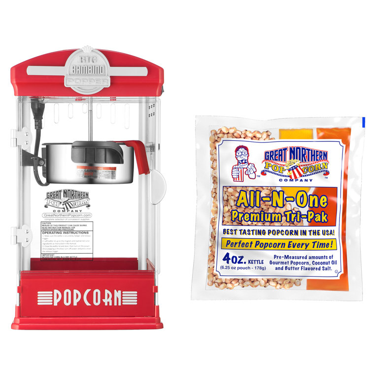 Great Northern Popcorn 4 Oz. Big Bambino Countertop Popcorn Machine - Blue  : Target