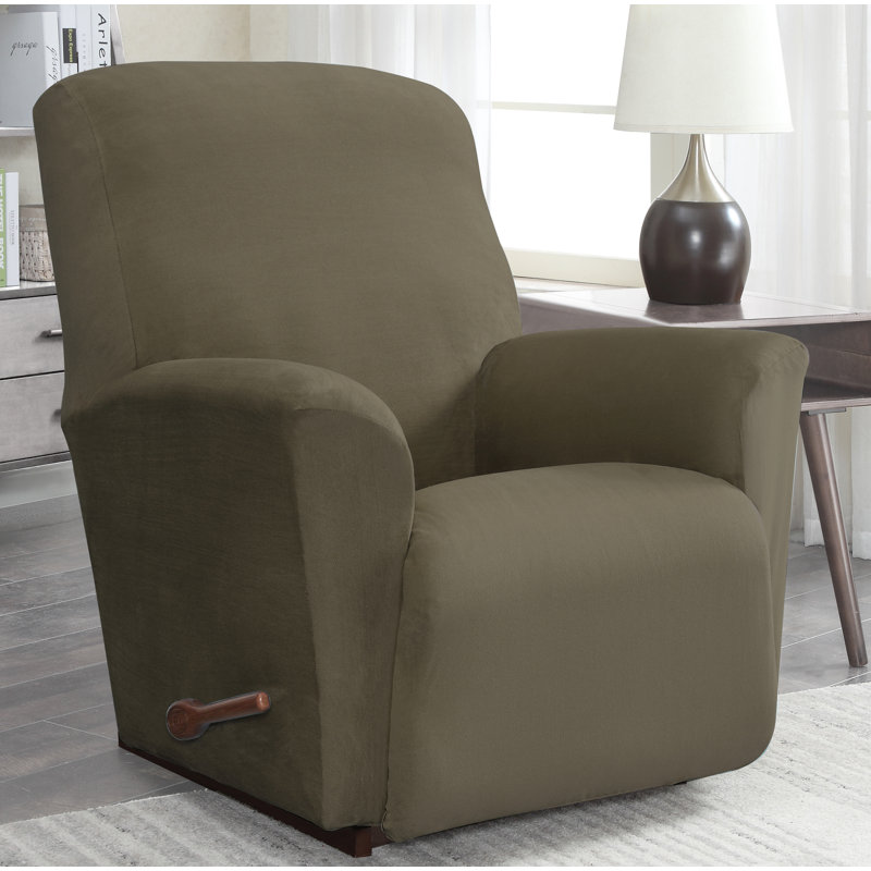 Housse pour fauteuil inclinable à coussins carrés, Chocolat