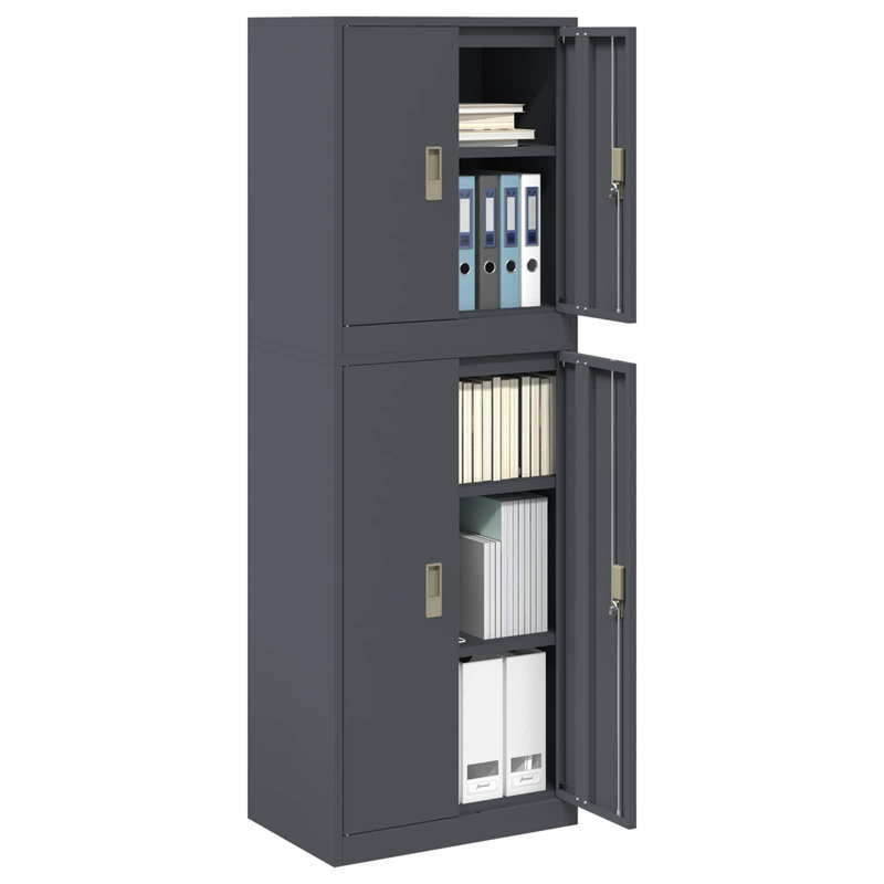 Storage Cabinet Steel Lockable, Anthracite
