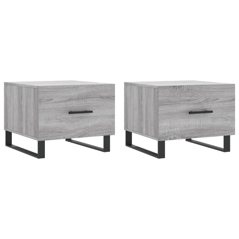 Sled Coffee Table with Storage, grey sonoma