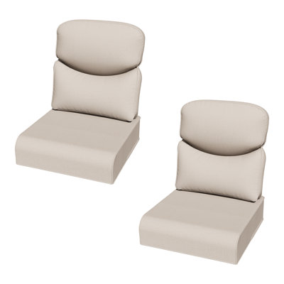 Ensemble de coussins de siège et de dossier d'extérieur, coussins de remplacement anti-UV en tissu d'oléfine pour meubles de patio