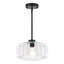 Luminaire suspendu simple à 1 lumière à intensité variable avec abat-jour en verre transparent pour îlot de cuisine, salle à manger, chambre à coucher, couloir-1958730163-1958730160