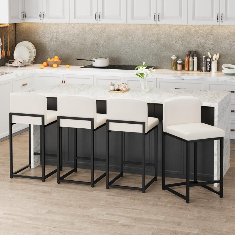 Counter Stool, White