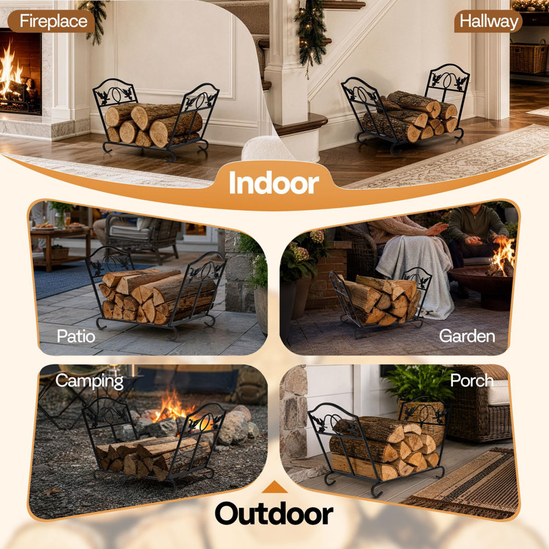 61cm W Metal Log Rack