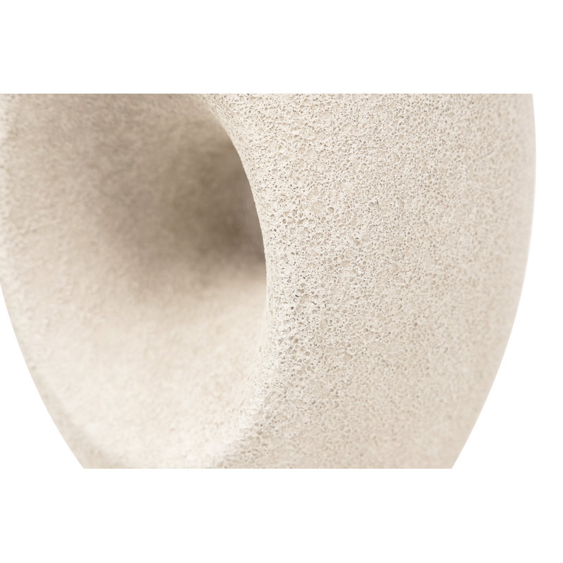 CERAMIC VASE, 40cm, Beige