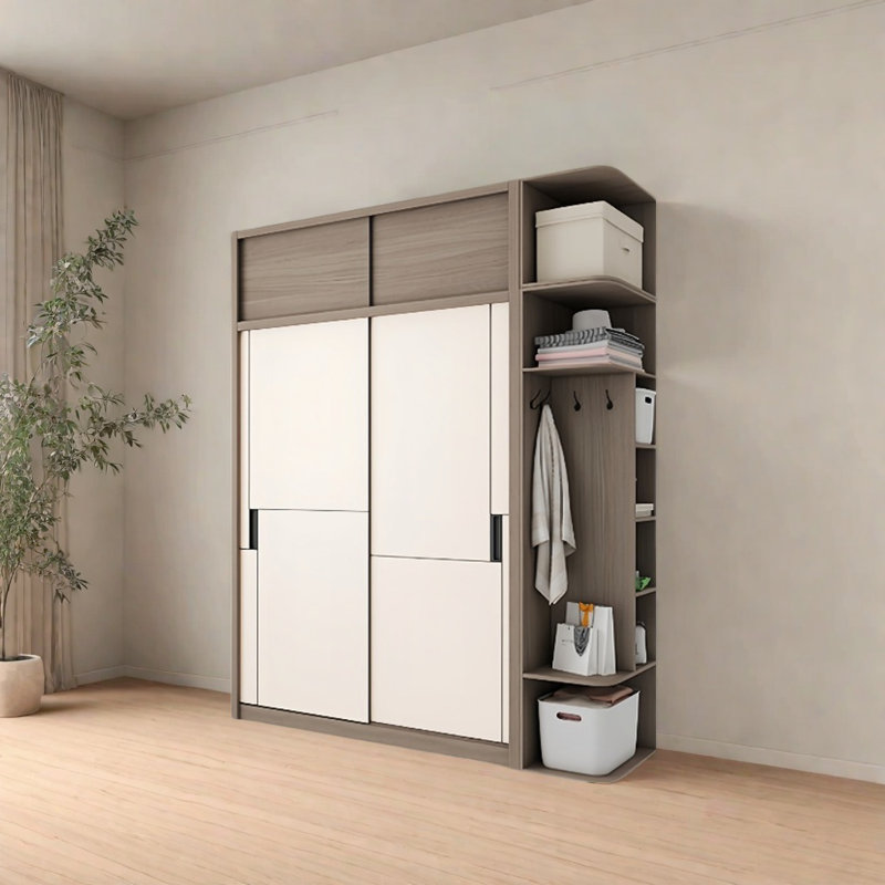 Armoire moderne à porte coulissante simple