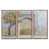 Toile avec cadre flottant brun