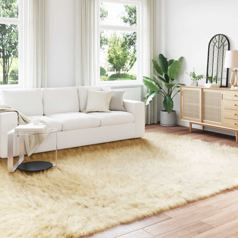 Solid Colour Standard Area Rug, Rectangle 200 x 280 cm