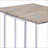 Weathered Accent Table,Extendable table,Side Table,Oak And Chrome Finish