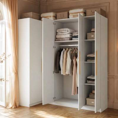 Ensemble de garde-robe | Garde-robe de coin 3 portes + garde-robe de coin 2 portes