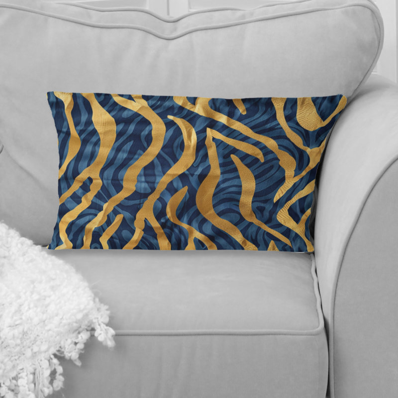Coussin Lion, Forme rectangulaire, H 12 po x l 20 po