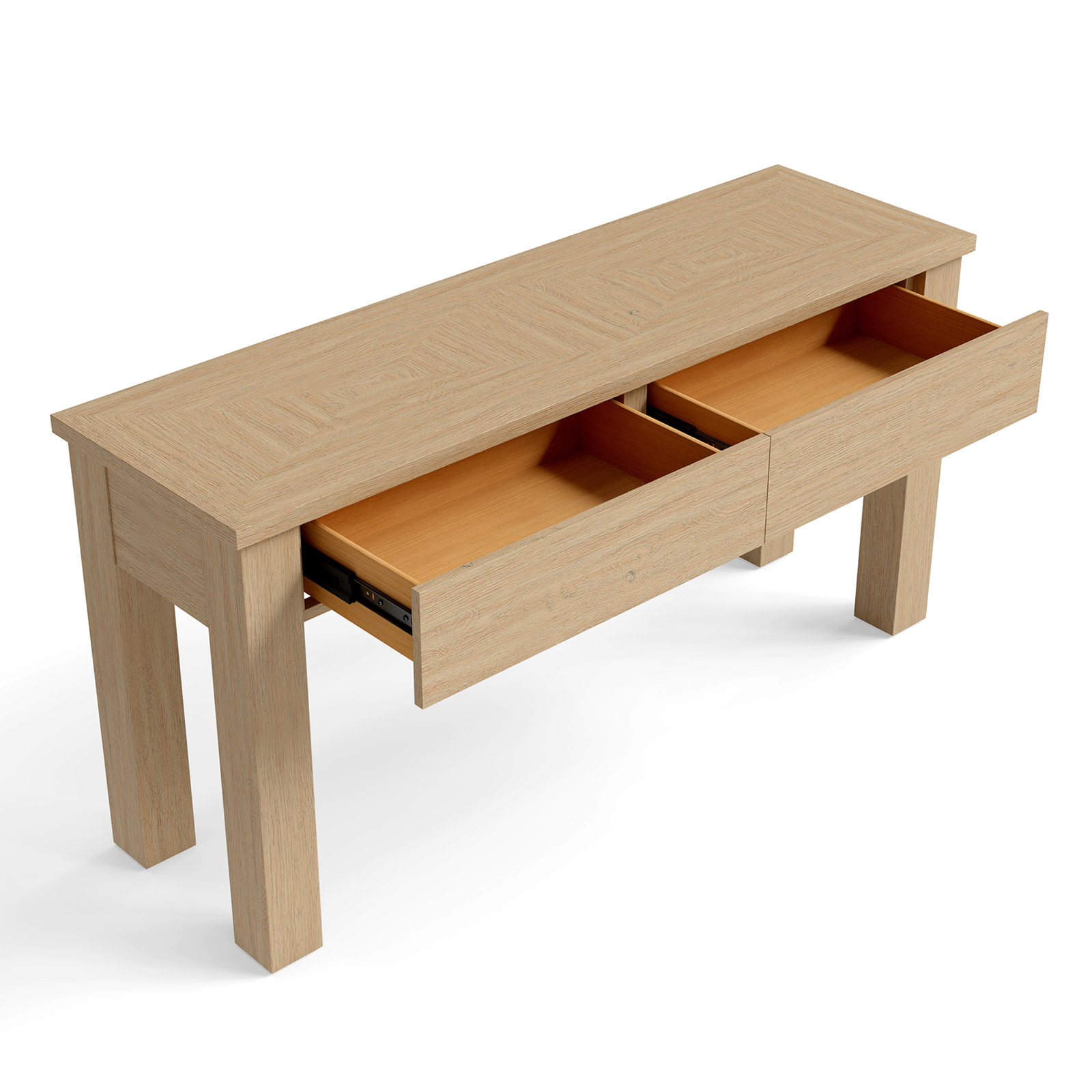 Dutton Console Table, Natural Oak