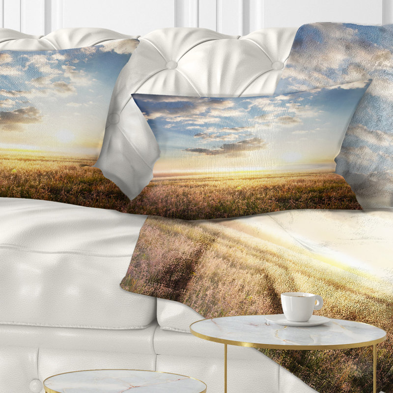 Coussin lombaire avec paysage