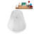 60" Streamline Soaking Freestanding Tub and Tray With Internal Drain-101698049