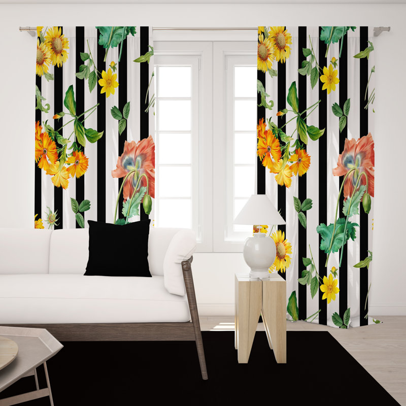Semi Sheer Curtain Pair, 40'' W x 61'' L