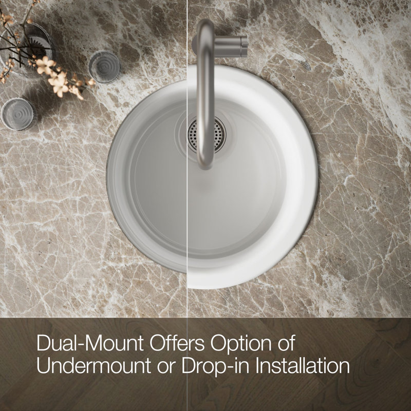 Porto Fino™ Top-Mount/Under-Mount Bar Sink, White