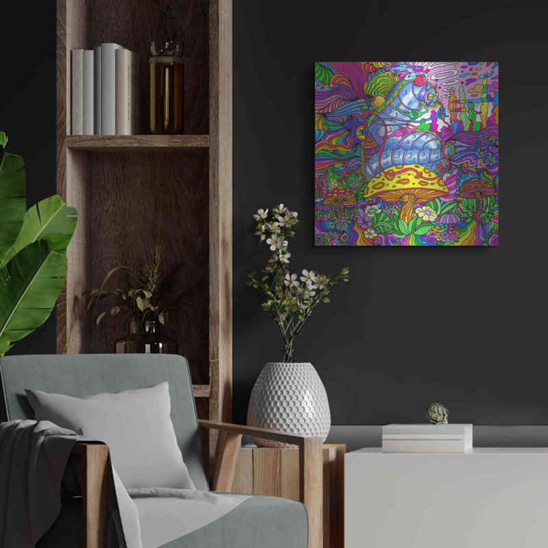 Pop Art Chenille par Howie Green, art mural en métal, H 24 po x l 24 po