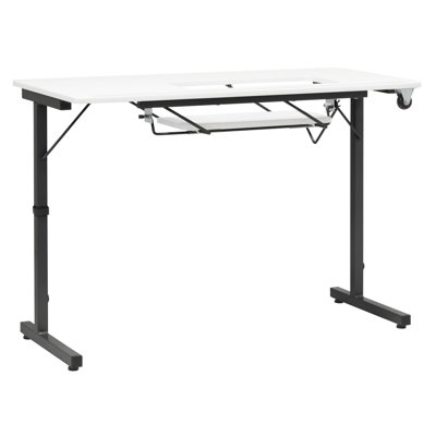 Rollaway Ii Sewing Table Black / White
