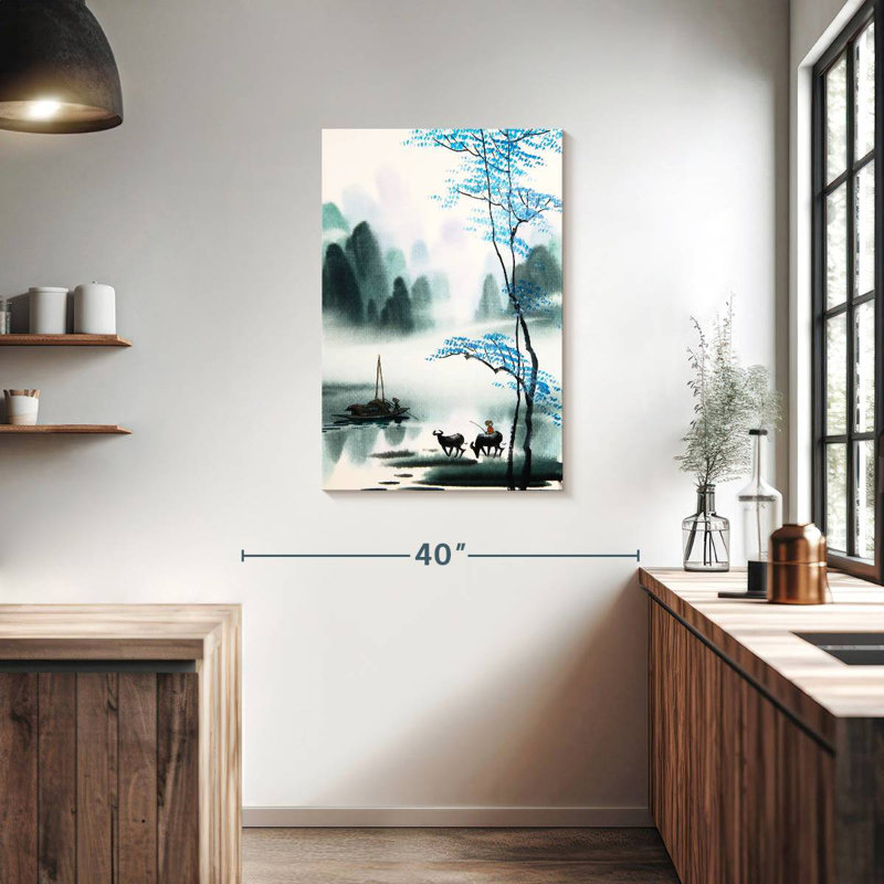Alvord peinture chinoise Alvord, H 36 po x l 24 po