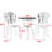 Patio Bistro - Cast Aluminum, Black, , For Garden And 3 Easy To Assemble