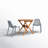 Anautica 2 - Person Patio Dining Set with Round Table-89160373