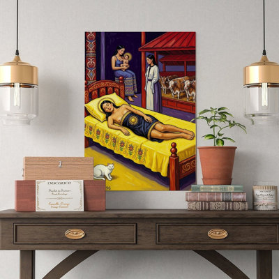 Canvas Wall Art Te Tamarino Atua-1 Vintage Poster Print Home Decor
