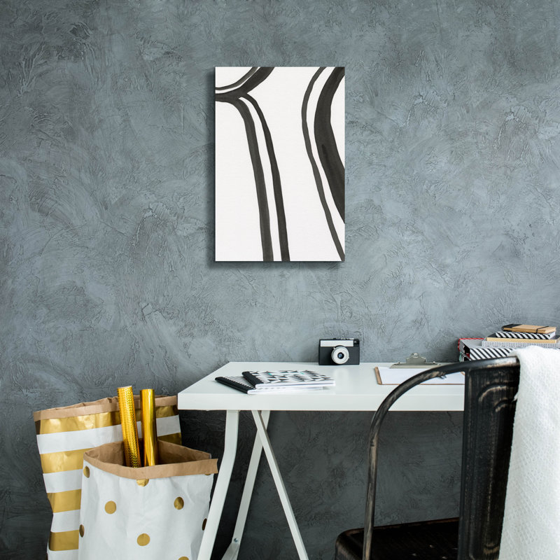 «Ink Lines II» par Regina Moore, H 18 po x l 12 po x P 0,75 po