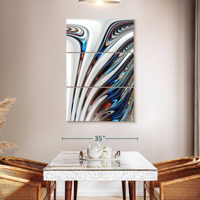 Abstrait chrome liquide Avery