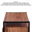 Table basse avec rangement de style traîneau