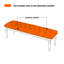 Banc long en cuir vert de style moderne pour chambre et entrée-836661870