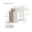 Commode de table (avec tabouret) Commode de table 100% Liriodendron Chinense