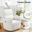 Fauteuil inclinable électrique berçant / 4 points de massage / USB et charge de type C, 2 coussins-715157527