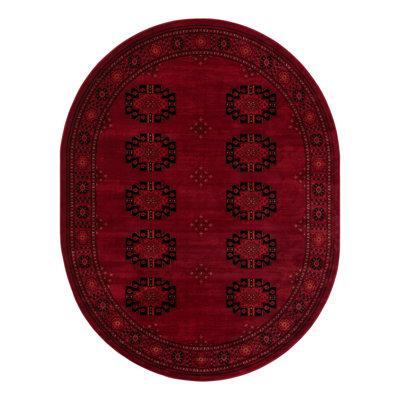 Amro Oriental Red Area Rug