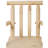 Rustic Bar Stool - Fir Wood Construction, Chair With Footrest,Wide Armrest, Rustic Kitchen Stool, Tall Bistro Chair For Dining Room, Restaurant, Pub, 4-Foot,Light Brown Color