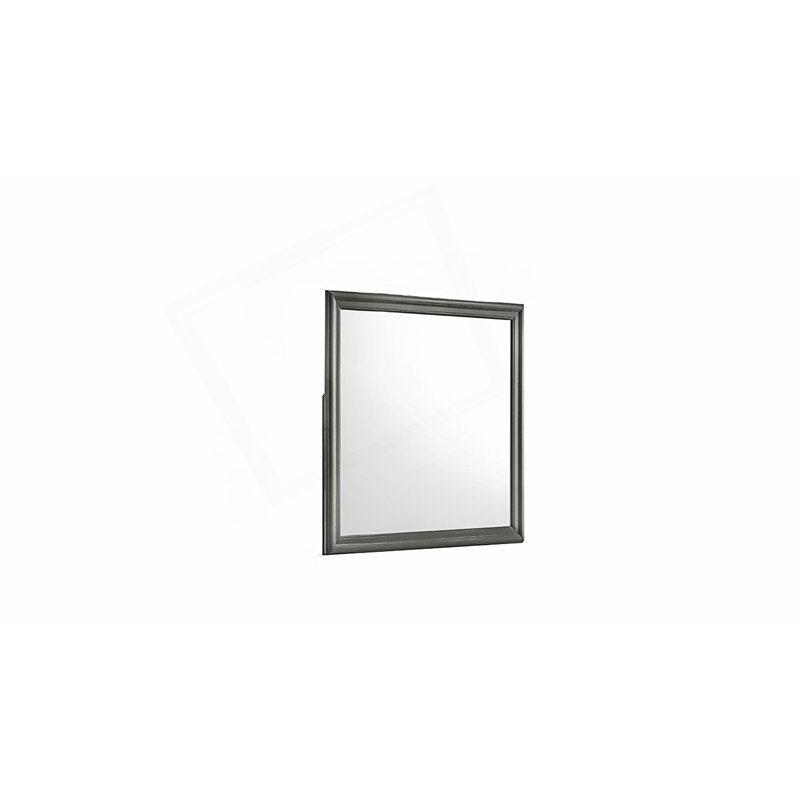 1PC Modern Style Mirror, Metallic Gray