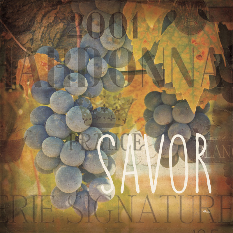 " Wine Collage IV " by Pela Studio, 12" H x 12" W  , No, Wrapped Canvas