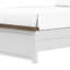 Lit simple Tela avec tête de lit à panneau encastré, garniture brun foncé, blanc-117559738-117559739