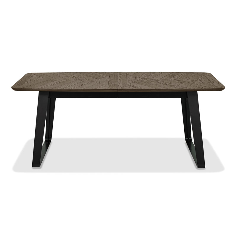 Airius Extendable Metal Base Dining Table, H76 x L200 x W99cm, Grey 