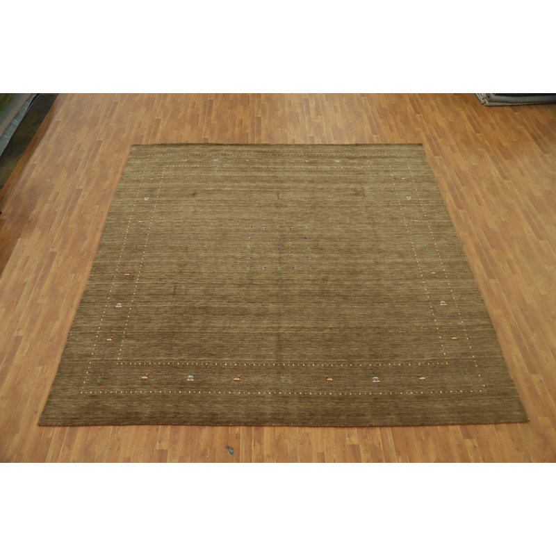 Tapis tribal fait à la main de style Gabbeh 12 x 12
