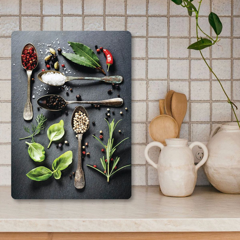 Tempered Glass Cutting Board, 7.9 x 11.8 inches | 100% Antibacterial, Easy-Clean Surface, Non-Slip Silicone Feet | Perfect for Food Prep & Serving, Durable & Stylish Kitchen Essential, Not Dishwasher Safe