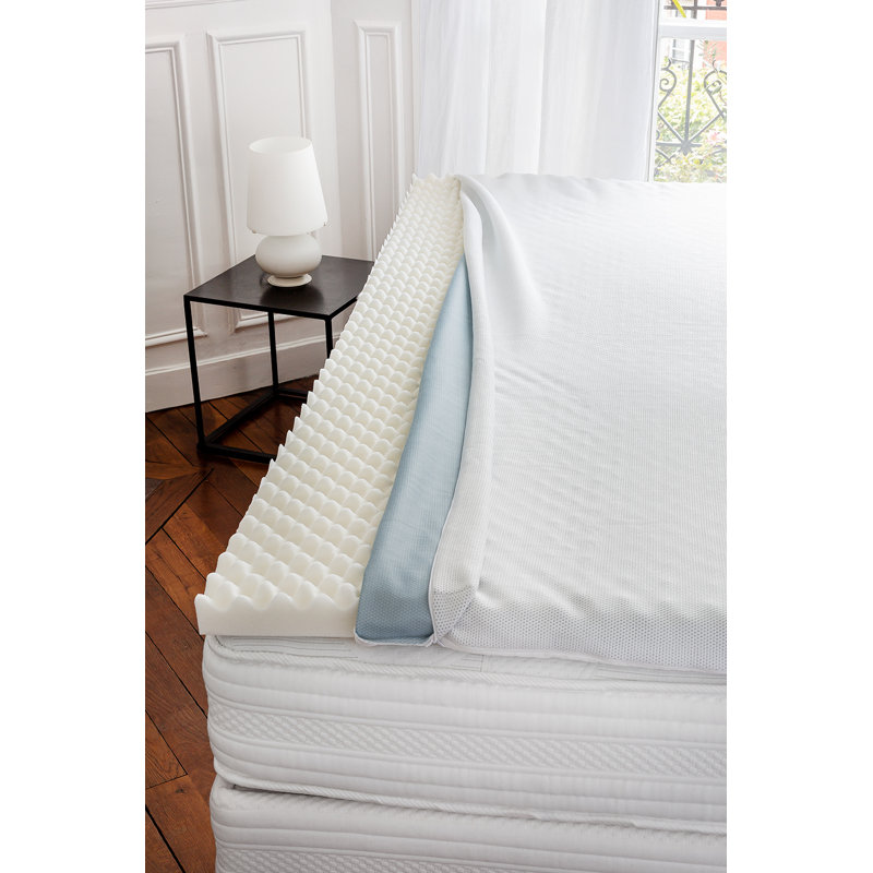 Broom 5cm Memory Foam Mattress Topper, European Kingsize (160 x 200cm)