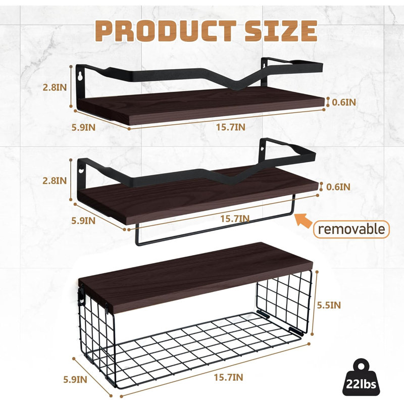 Hunterstown Bathroom Shelves
