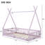 Lit simple en bois Wood House Fence-588934692