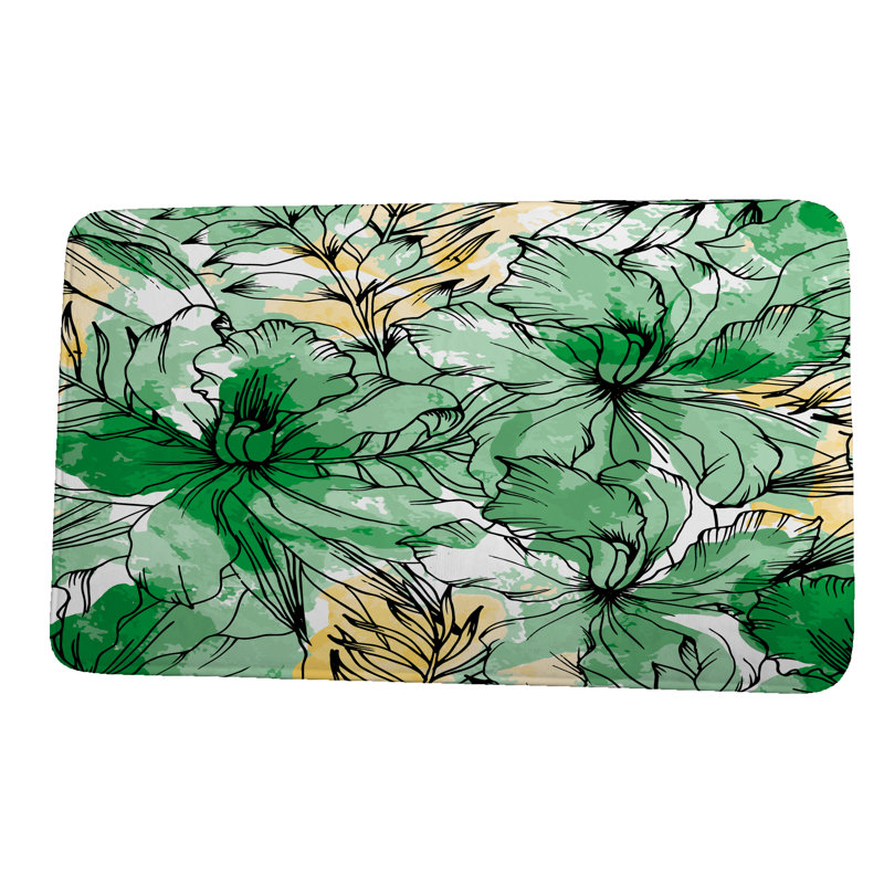 Tapis de bain Hickey, l 24 po x L 36 po, Vert