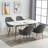 Deamon Upholstered Arm Chair (Set of 4)-247124461