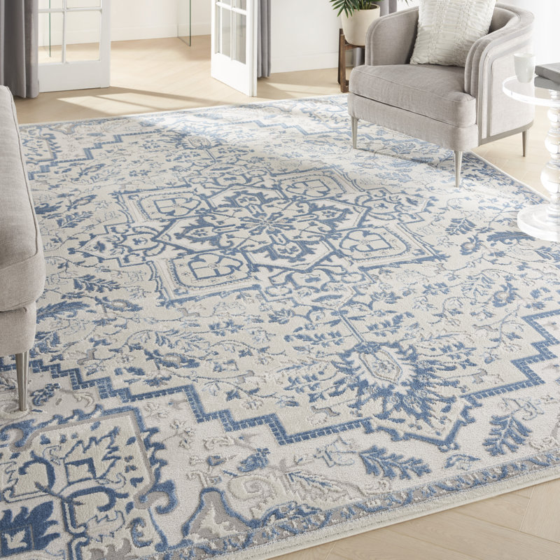 Tapis beige Freeda, Rectangle 7 pi 10 po x 9 pi 10 po