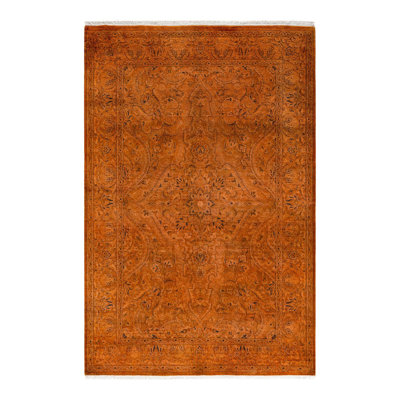 Cyrell One-of-a-Kind 4' 1" X 6' 3" New Age Wool Area Rug Brown