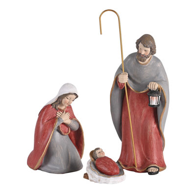 Nativity Holy Family Lantern Staff 7H